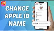 How to Change Apple ID Name on iOS 17