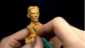Sculpting Nikola Tesla With Clay - How To