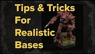 How to Make Scenic Bases | Battletech Basing Terrain Tutorial