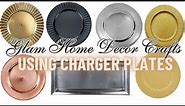 Beautiful Home Decor Ideas using Charger Plates (Glam Edition) | Dollar Tree DIY
