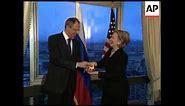 Secretary of State Hillary Rodham Clinton gave Russian Foreign Minister Sergey Lavrov with a 'reset