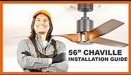 56" Chaville Ceiling Fan Installation Guide