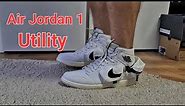 #airjordan #jordan1 Air Jordan 1 Utility white ☆unboxing☆ Review & On Feet