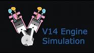 V14 Engine Simulation