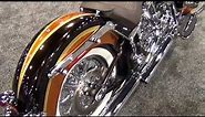 2014 Softail Deluxe CVO Maple Metallic and Atomic Orange with Airflow Graphics