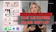 IOS 14 HOME PAGE SETUP || Kako promeniti ikonice na iphone telefonu?!