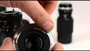 Identifying a camera lens mount
