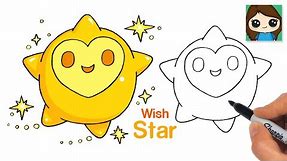 How to Draw Wishing STAR ⭐️ Disney Wish