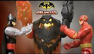 Batman Unlimited Molten Mayhem, Batman, and The Flash vs Clayface from Mattel