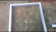 How to make aluminium window frame