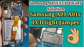 Samsung A01 LCD LIGHT SOLUTION ||Samsung A01 A01s A02 LCD LIGHT Method