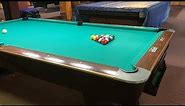 MEDALIST BRUNSWICK 8 FOOT POOL TABLE WITH GREEN CLOTH CLOSER LOOK POOL TABLES BILLIARDS TABLES