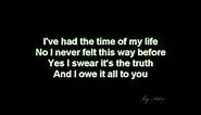 Dirty dancing - Time of my life (lyrics)