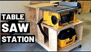 Table Saw Station On Wheels! ($70 SHOP CART BUILD)