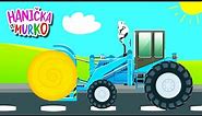 Traktor pre deti - traktory na poli, ceste, farme | prehľad traktorov | autá | Hanička a Murko