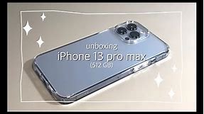 unboxing | iPhone 13 Pro Max - sierra blue (512 GB)