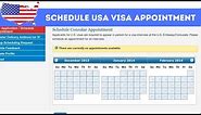 How to schedule USA Visa appointment online | Step by Step 2020