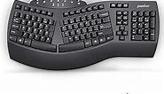 Perixx Periboard-612B Wireless Ergonomic Split Keyboard with Dual Mode 2.4G and Bluetooth Feature, Compatible with Windows 10 and Mac OS X System, Black, US English Layout