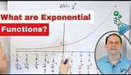 07 - What is an Exponential Function? (Exponential Growth, Decay & Graphing).