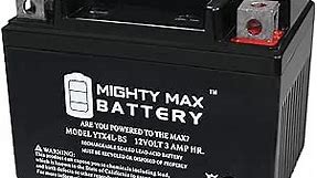 Mighty Max Battery, YTX4L-BS 12 VOLT 3AH MOTORCYCLE BATTERY REPLACES YTX4L-BS (1 Pack)