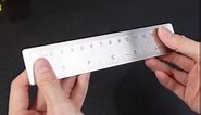 Geyoga 20 Pcs 6" Metal Ruler with Cork Backing Stainless Steel Ruler 6 Inch Ruler Round Edged Cork Backed Ruler Non Slip Rulers with Inch and Centimeters for School Office Drawing, Prevent Ink Leakage