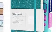 Ottergami Bullet Dotted Journal Set | Hardcover 150gsm Dotted Notebook | A5 Dot Grid Notebook | Dot Notebook Journaling Kit Includes: Stencils, Rear Pocket & Pen Holder | The Classic