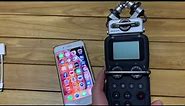 Use Zoom H5 as External Micro for iPhone