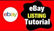 eBay Listing Tutorial for Beginners in 2024 : Listing on eBay in 5 Minutes