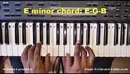 How to Play the E Minor Chord on Piano and Keyboard - Em, Emin