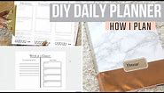 How I Made My Planner: DIY Daily Planner with Binder Notebook and Printables