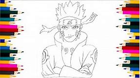 Naruto Coloring Page - How to draw Naruto