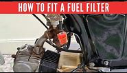How to install an inline fuel filter on a motorcycle
