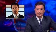 Stephen Colbert Grows Tony Stark Mustache And Beard To Support Billionaire Heroes