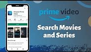 How to Search Movies & Series on Amazon Prime Video