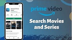 How to Search Movies & Series on Amazon Prime Video