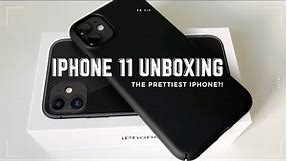 iPhone 11 (black) UNBOXING + accessories | upgrade from iPhone 8