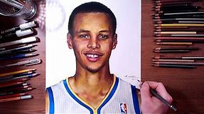 Stephen Curry - Colored pencil drawing | drawholic