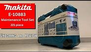 Makita toolbox E-10883 221 piece Maintenance Tool Set review. The best DIY Toolbox - Makita set 🧰