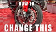 How To Remove and Replace the Front Wheel of a Ducati Multistrada Pikes Peak