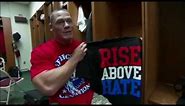 How does John Cena rise above hate every day?