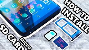 How to Install Micro SD Card Samsung Galaxy S8 & Increase Space