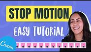 How to Create a STOP MOTION Animation | Easy Canva Tutorial