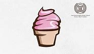 Create ice cream Logo Design in Adobe illustrator CS6 - How to Design Simple logo with pen tool