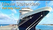 Holland America Nieuw Statendam Cruise Ship Full Tour & Review 2024 (Tips & Best Spots Revealed!)