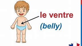 French Lesson 33 BODY PARTS French Vocabulary Parties du corps English subtitles Partes del cuerpo