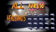 ALL NARUTO HEADBANDS