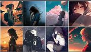 sad girl anime dp pictures || latest and trending anime sad photos || girls poses for pic