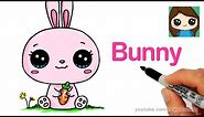 How to Draw a Cartoon Bunny Rabbit Easy