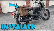 Saddle Bags Install On A Royal Enfield