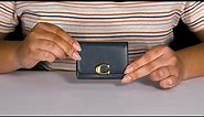COACH Luxe Refined Calf Leather Bandit Card Case SKU: 9887022